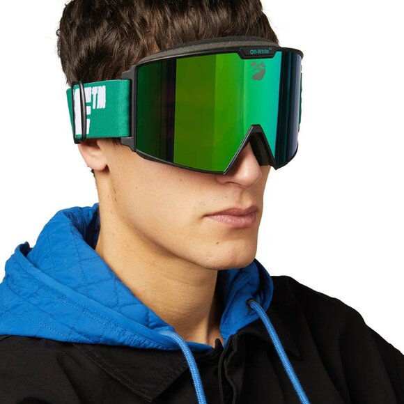 Off-White Ski Goggles Men Black Green Miror OERI055 5555 NEW AUTHENTIC - Picture 11 of 13